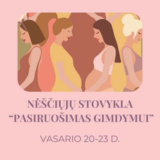 Stovykla nėščiosioms - pasiruošimas gimdymui